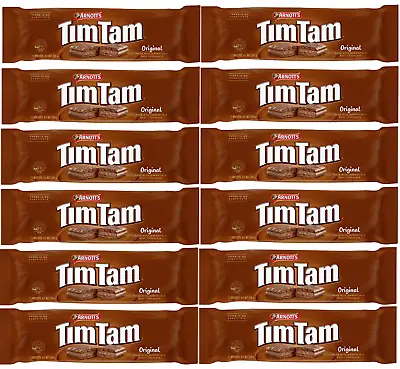 12 Packs X 200g Each - Arnott's Tim Tam Original Chocolate Biscuit Tim-Tam AU • $64.99