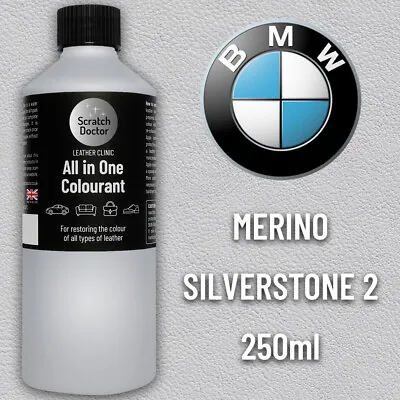 Leather Paint For BMW Car Seat SILVERSTONE 2. All In One 250ml Dye For Repairing • £16.95