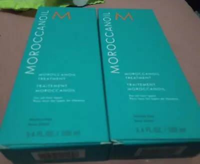 Moroccanoil Oil Treatment Original Pump 3.4 X 2  Oz  Lot Of 2  • $58.99