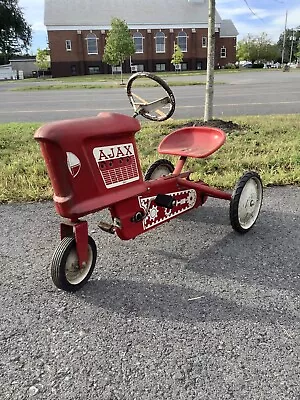 Vintage AJAX Metal Pedal Tractor Pedal Car Chain Driven Hard To Find! • $230