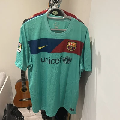 £40 • Buy FC Barcelona Away Shirt 2010/11 Green Ultra Rare  