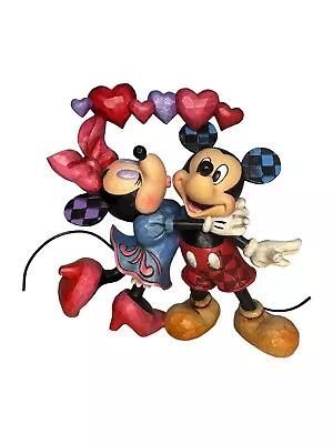 Jim Shore Mickey And Minnie Mouse  Love Is In The Air  4046038 • $55