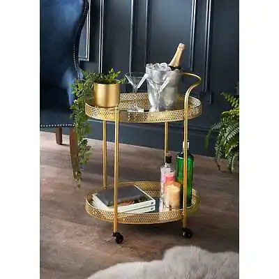 £49.99 • Buy  Deco Glam Drinks Trolley Gold Unique Gorgeous Stylish Luxurious