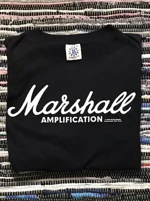 Vintage Marshall Amplifier T-shirt Black Mens XL Logo 1996 Blue Grape Guitar • $68