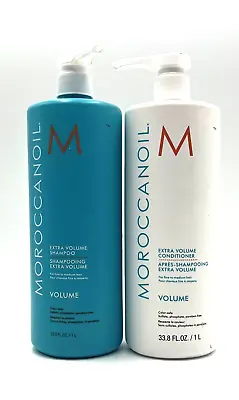 Moroccanoil Extra Volume Shampoo & Conditioner/Fine Medium Hair 33.8 Oz Duo • $129.95