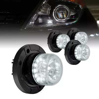 $190 • Buy 4pc White 12W LED Hideaway Strobe Light SAE Waterproof Police Volunteer Fire