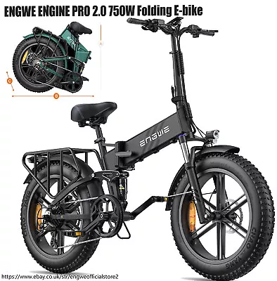 ENGWE 2024 ENGINE Pro 2.0 Electric Bicycle 750W 52V 16AH E-Folding Bike 28mph • $1299