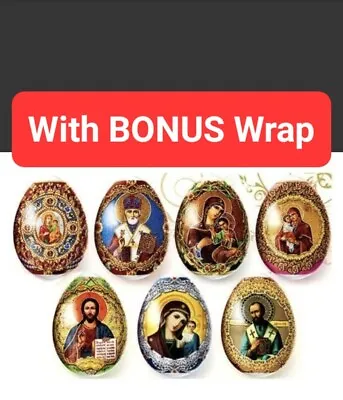 ✝️✨️7 Easter Egg Wraps With Bonus Shrink Wrap Sleeve-Religious JesusVirgin Mary • $3.80