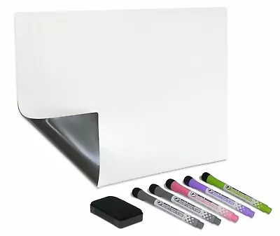 18'' X 12  Magnetic Whiteboard Dry Erase Sheet Set For Kitchen Refrigerator • $18