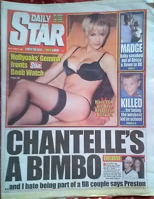 DAILY STAR 17 Oct 2006 -Emma & 3 Others (Page 3) Gemma Atkinson Dita Von Teese • £3.99