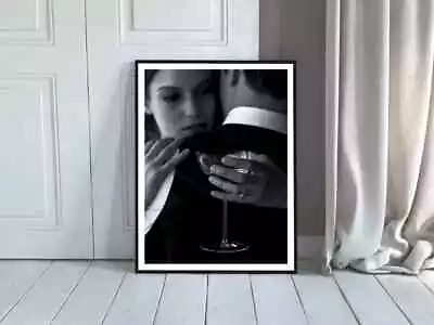 Couple With Martini In Bar Wall Art Poster Premium Quality Choose Your Size • $23.70