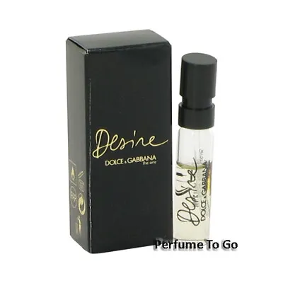 D&G The One Desire By Dolce & Gabbana For Women NEW Fragrance Vial Spray Sample • $6.58