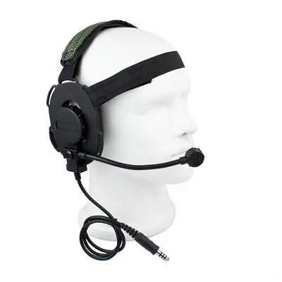 Z Tactical Earpiece Headset Airsoft Mic Radio Boom HD-03 For Bowman Elite II • £28.72