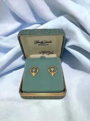 Vintage Estate Van Dell 12kt Gold Filled Screwback Earrings In Box • $12.99