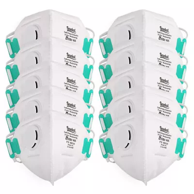 N95 Face Mask 4 Layer BFE 95% Disposable Respirator Protective Exhalation Valve • $5.69