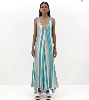 Bassike Cotton Stripe T-back Maxi Dress • $135