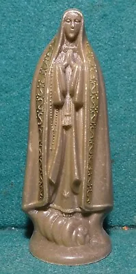 OUR LADY OF FATIMA Vtg 116mm PLASTIC FIGURE STATUE • $19