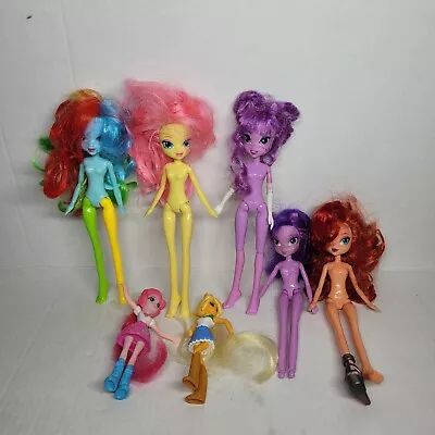 MLP My Little Pony Equestria Girls Doll Lot And Extras Needs TLC Bait Lot • $14.99