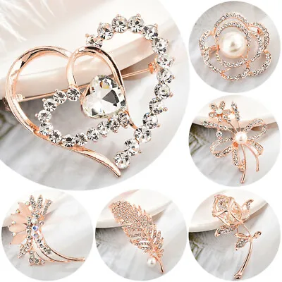 £3.11 • Buy Women Brooch Pin Pearl Flower Brooch Dress Party Wedding Jewelry Accessories