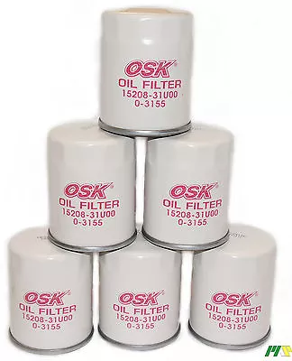 6 Units OSK Oil Filter Suit Z547 For Honda Accord Civic CRV Jazz Nissan EFI • $54.99