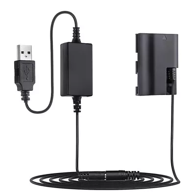 Portable USB To DR E6 For E6 ACK-E6 DummyBattery Power Adapter For 5D Mark II • £16.18
