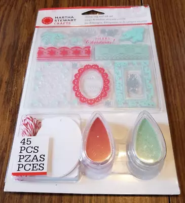 Martha Stewart Christmas Stamp And Ink Set With Gift Tags • $9.99