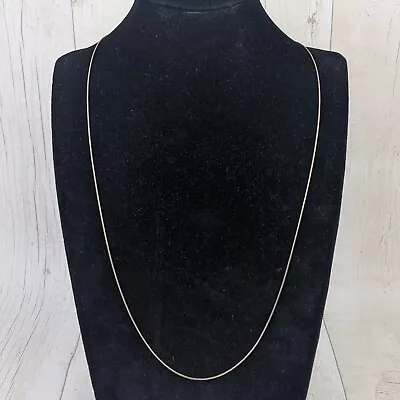 925 Sterling Silver Long Snake Chain Necklace - 75cm • £14.99