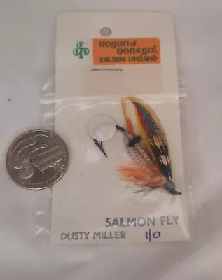 Rogan Of Donegal Salmon Fly Dusty Miller Size 1/0 Vintage Dead Stock Hand Tied • $250