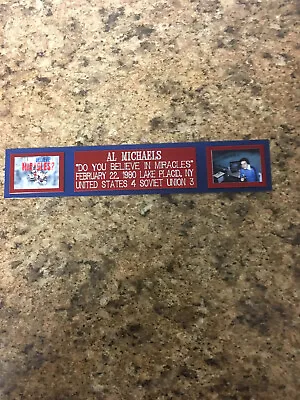 Al Michaels (miracle On Ice) Nameplate For Signed Ball Case/jersey Case/photo • $7.95