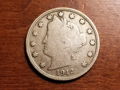 $95 • Buy 1912-s Liberty V Nickel - Difficult Date (e368)