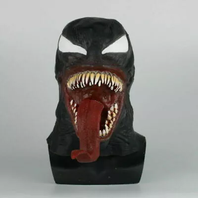 Cosplay The Venom Spiderman Mask Edward Brock Venom Masks Latex Halloween Props • $19.90