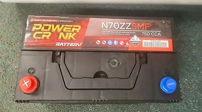 Power Crank N70zz Smf Punch Technology 12v 750 Cca 2 Years Warranty Battery. • $199