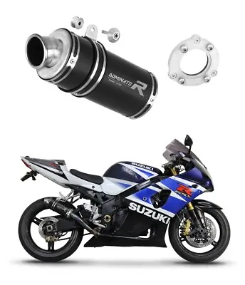 GSXR 1000 K1 - K4 2001 - 2004 Exhaust Silencer Bolt-on GP1 BLACK DOMINATOR • $460.90