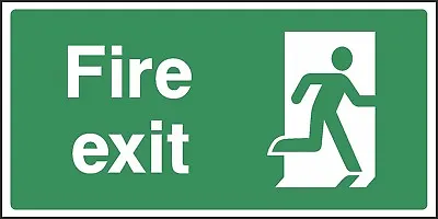 £0.99 • Buy Fire Exit Door Stickers Signs [V6EMER0035] Emergency Escape Building Safety