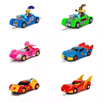 Micro Scalextric Car Looney Tunes Wacky Races Justice League 1:64 Car Choice • £5.45