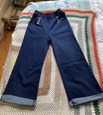 Collectif Sailor Jeans Size 12 • £6.50