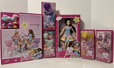 My First Barbie Preschool Doll Renee With 13.5-inch + Outfit + Tea Party Set LOT • $59.99