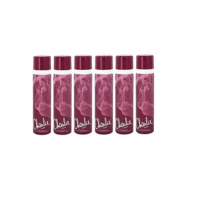 6 X Charlie Body Spray Touch 75ml • £12.05