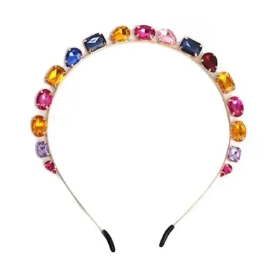 £8 • Buy Jewelled Rhinestone Colourful Headband NEW