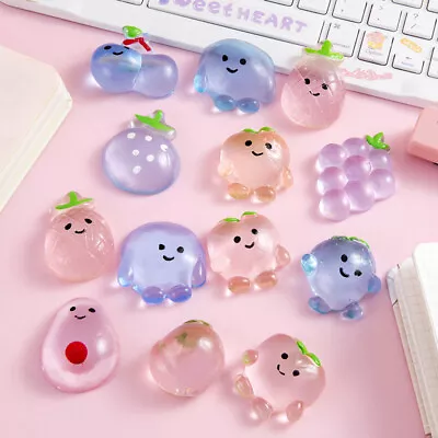 3Pc Fruit Squeeze Toy Peach Pineapple Grape Squishy Pinch Kneading AntistressT Y • $4.53