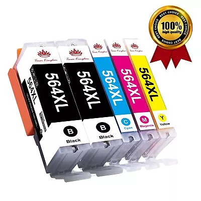 5 Pack Ink For HP 564XL PhotoSmart 7510 7520 5510 5520 6510 6520 D7500 Printer • $9.44