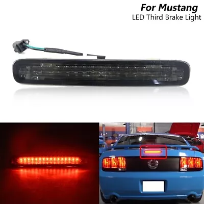 For Ford Mustang 05-09 Smoke Lens Rear Red LED Third 3rd Brake Stop Tail Light • $24.99