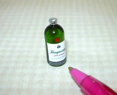 Miniature Single Liquor Bottle For DOLLHOUSE Bar #16  1:12 Scale (3/4  Tall) • $2.98