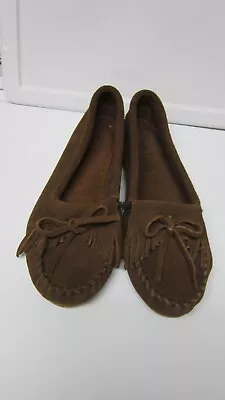 New Minnetonka Women’s Kilty Softsole Brown Moccasins Size 7 • $12