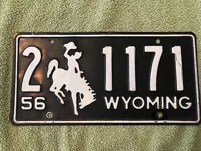 $50 • Buy Original 1956 Wyoming License Plate