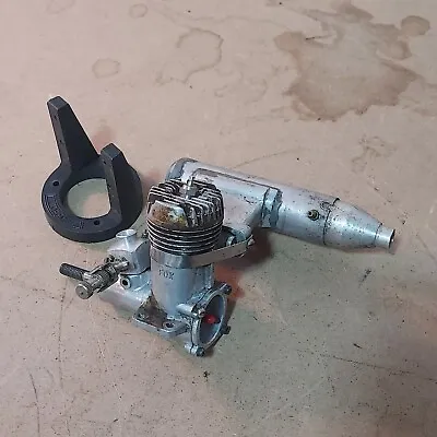 VINTAGE FOX  R/C  MODEL AIRPLANE ENGINE W/Muffler Stand Mount • $33