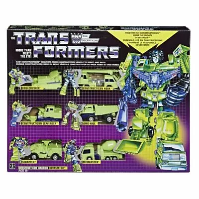 Hasbro Transformers Devastator 2017 Walmart Exclusive G1 Reissue Comes W/box • $145