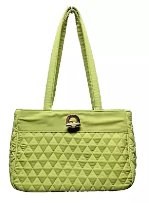 Vera Bradley LIght Lime Green Quilted Purse • $28.88