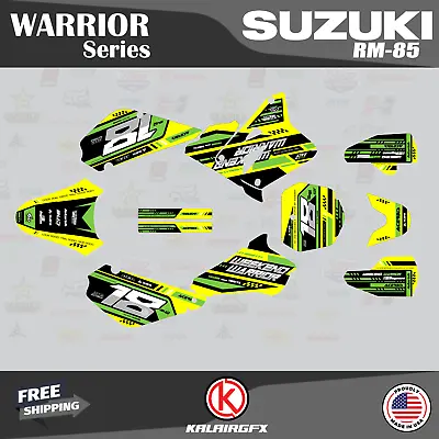 $49.99 • Buy Graphics Kit For Suzuki RM85 (2001-2023) RM 85 Warrior-Green