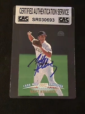  Matt Holliday 1999 Topps Stadium Club Rc Signed Autographed Card Cas Certified • $59.95